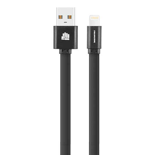 IND 1.2m Flat Lightning Charger Cable