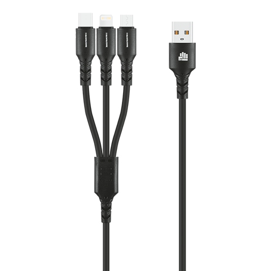 IND 1.2m 3-In-1 Charger Cable