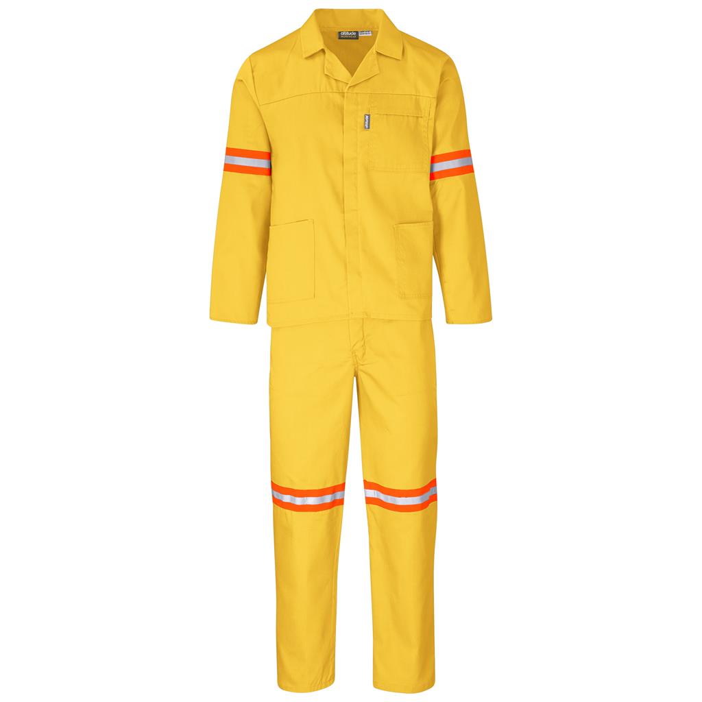 Trade Polycotton Conti Suit - Reflective Arms & Legs - Orange Tape