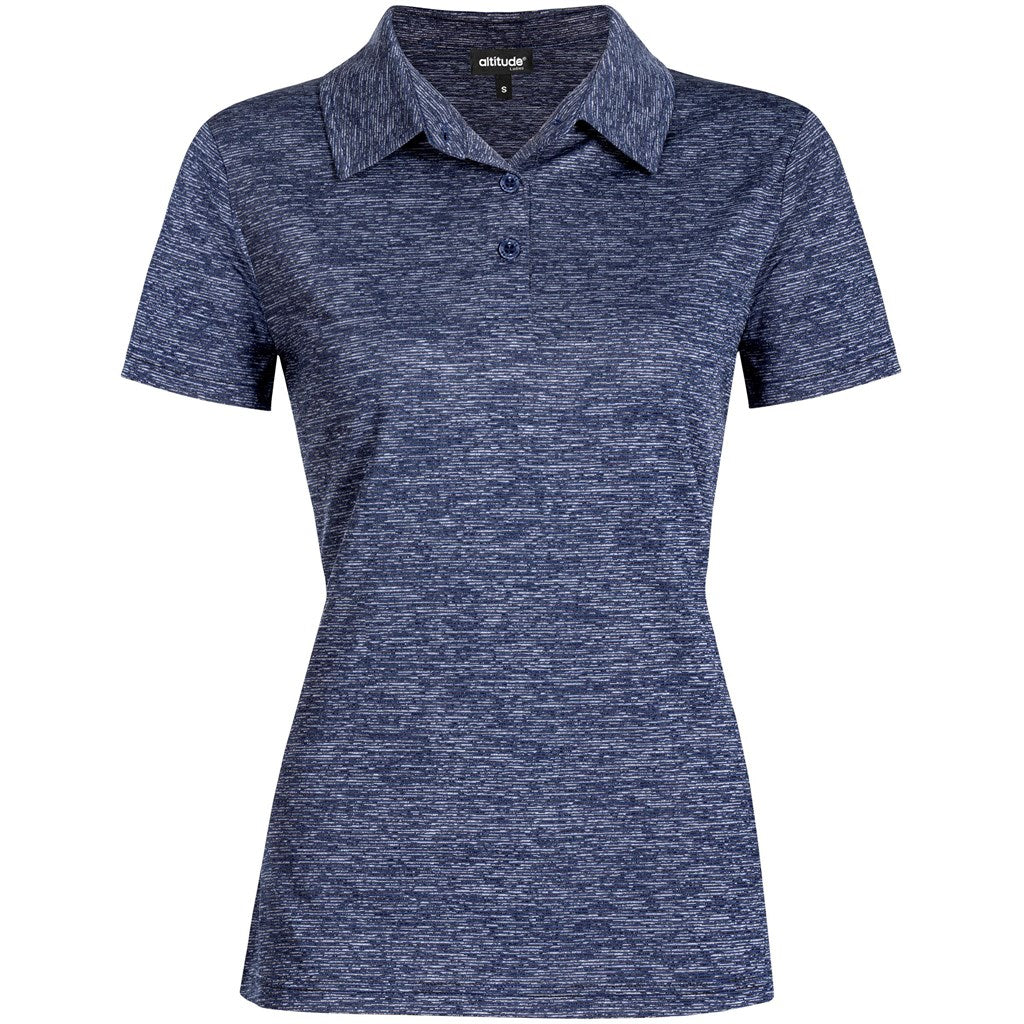 Blue polo shirt on a white background
