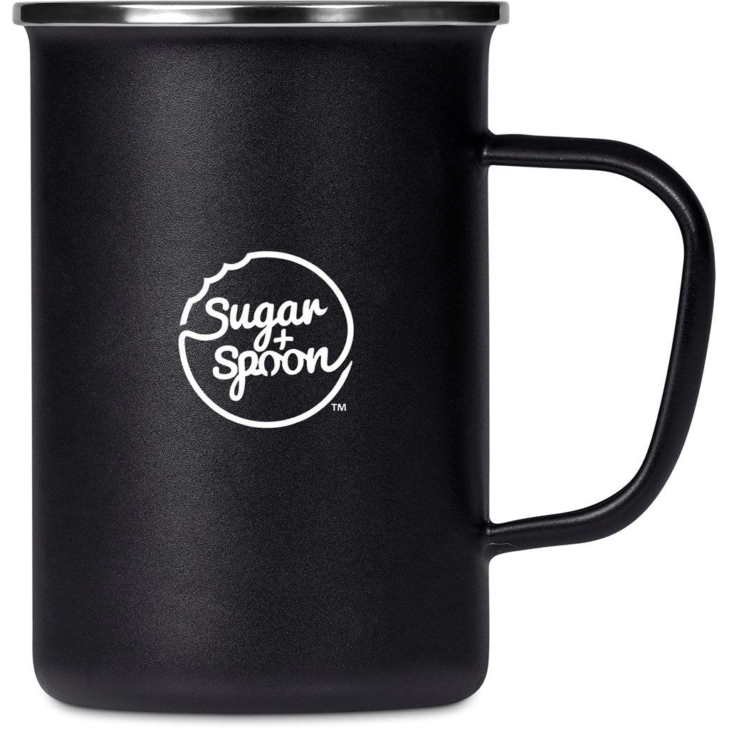 Serendipio Canyon Enamel Coffee Mug – 600ml - Black
