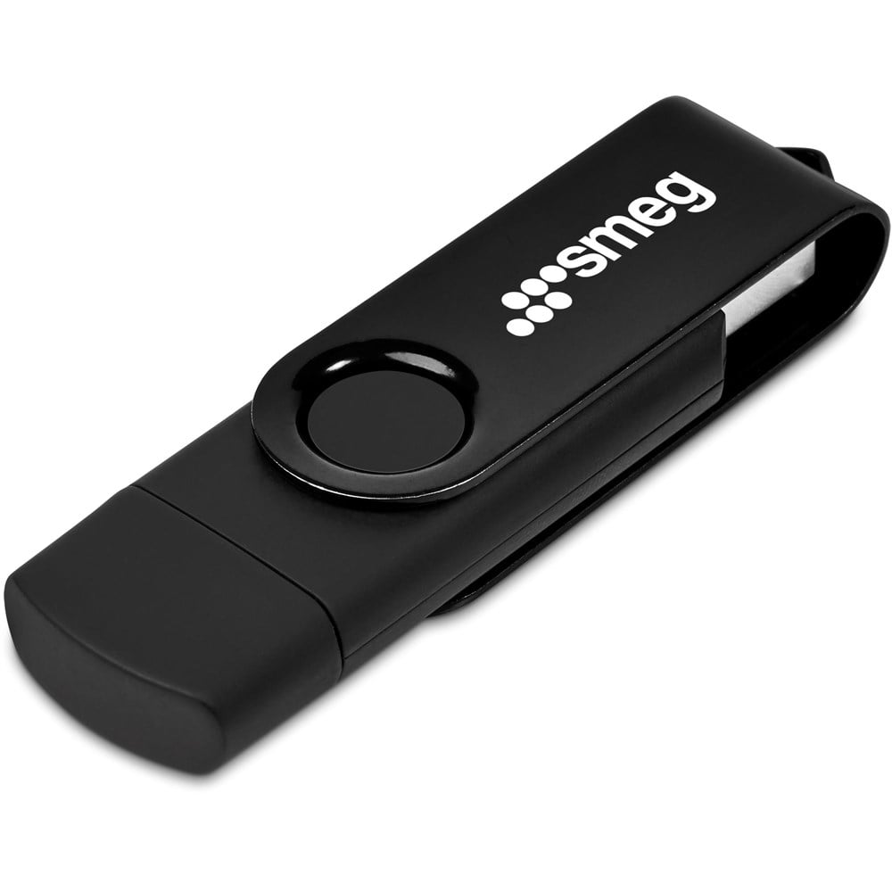 Shuffle Gyro Black Flash Drive – 8GB - Black