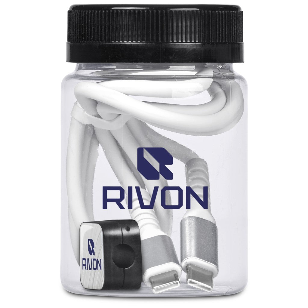 Altitude Raiv Charging Cable And Clip in Jar
