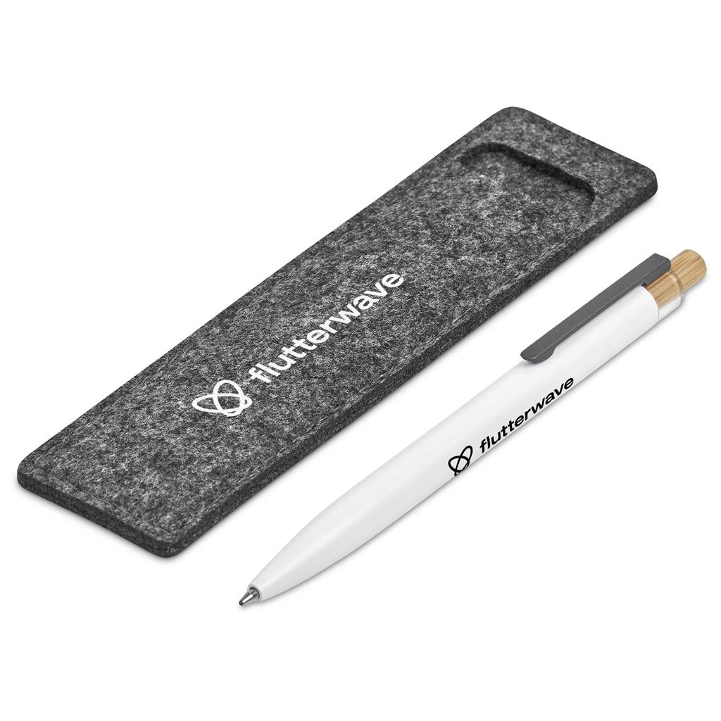 Okiyo Mimo Recycled Aluminium Ball Pen - Solid White