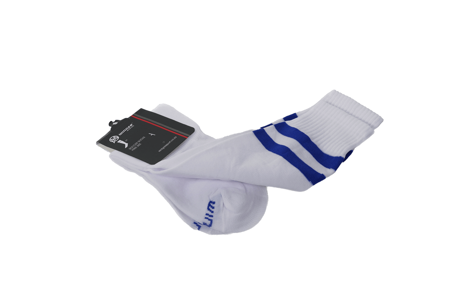 Winner Soccer Socks White&royal