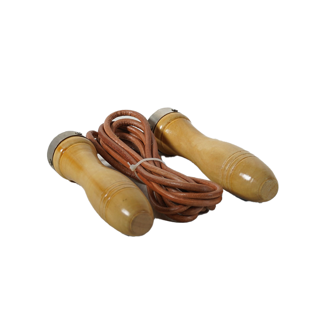 Wooden Handle Skipping Rope Leather