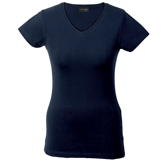 170g Slim Fit V-Neck T-Shirt Ladies