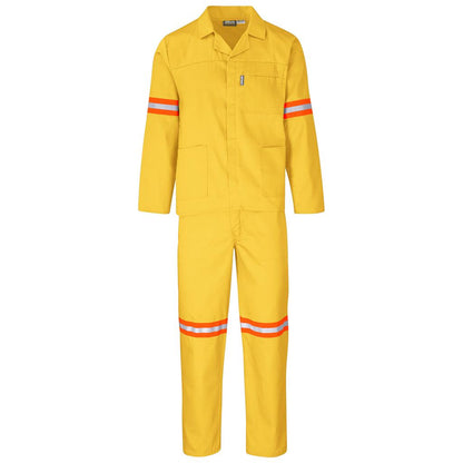 Trade Polycotton Conti Suit - Reflective Arms & Legs - Orange Tape