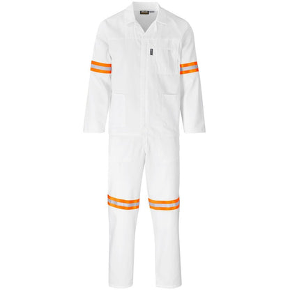 Trade Polycotton Conti - Suit Reflective Arms, Legs & Back - Orange Tape