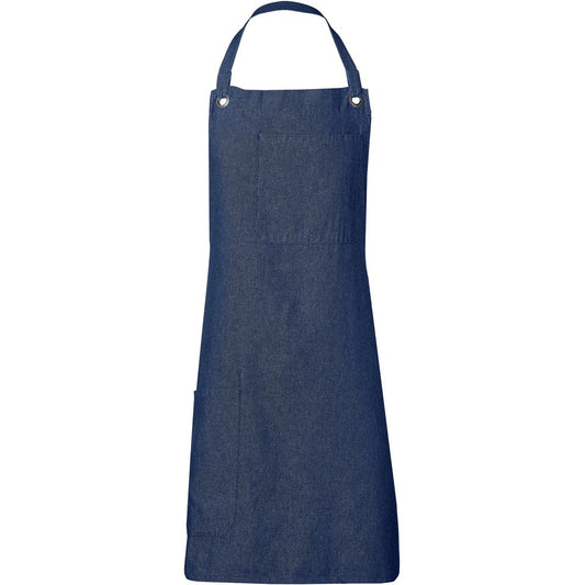 Blue apron on a white background


