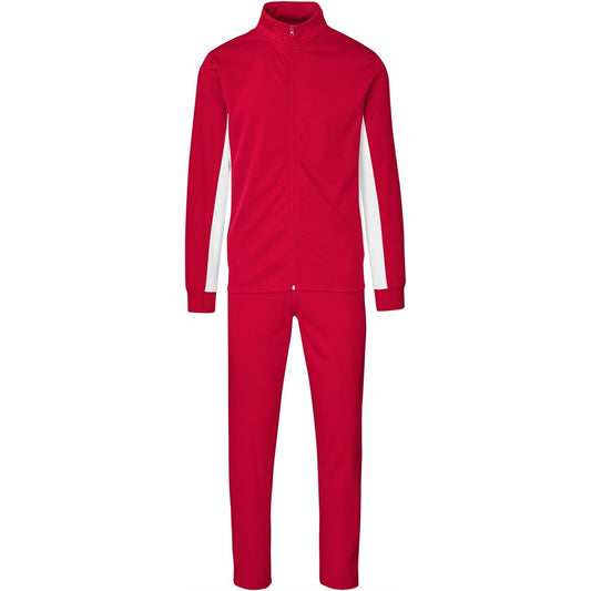 Red tracksuit on a white background

