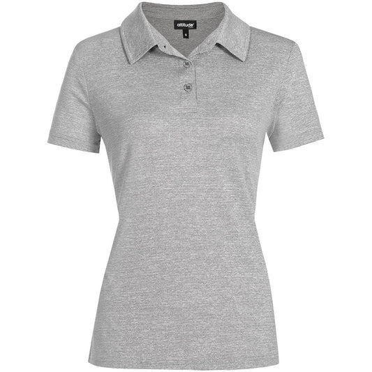 Gray polo shirt on a white background

