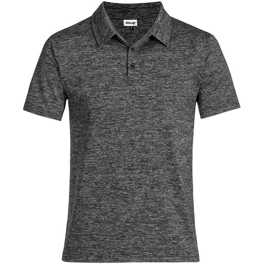 Gray polo shirt on a white background

