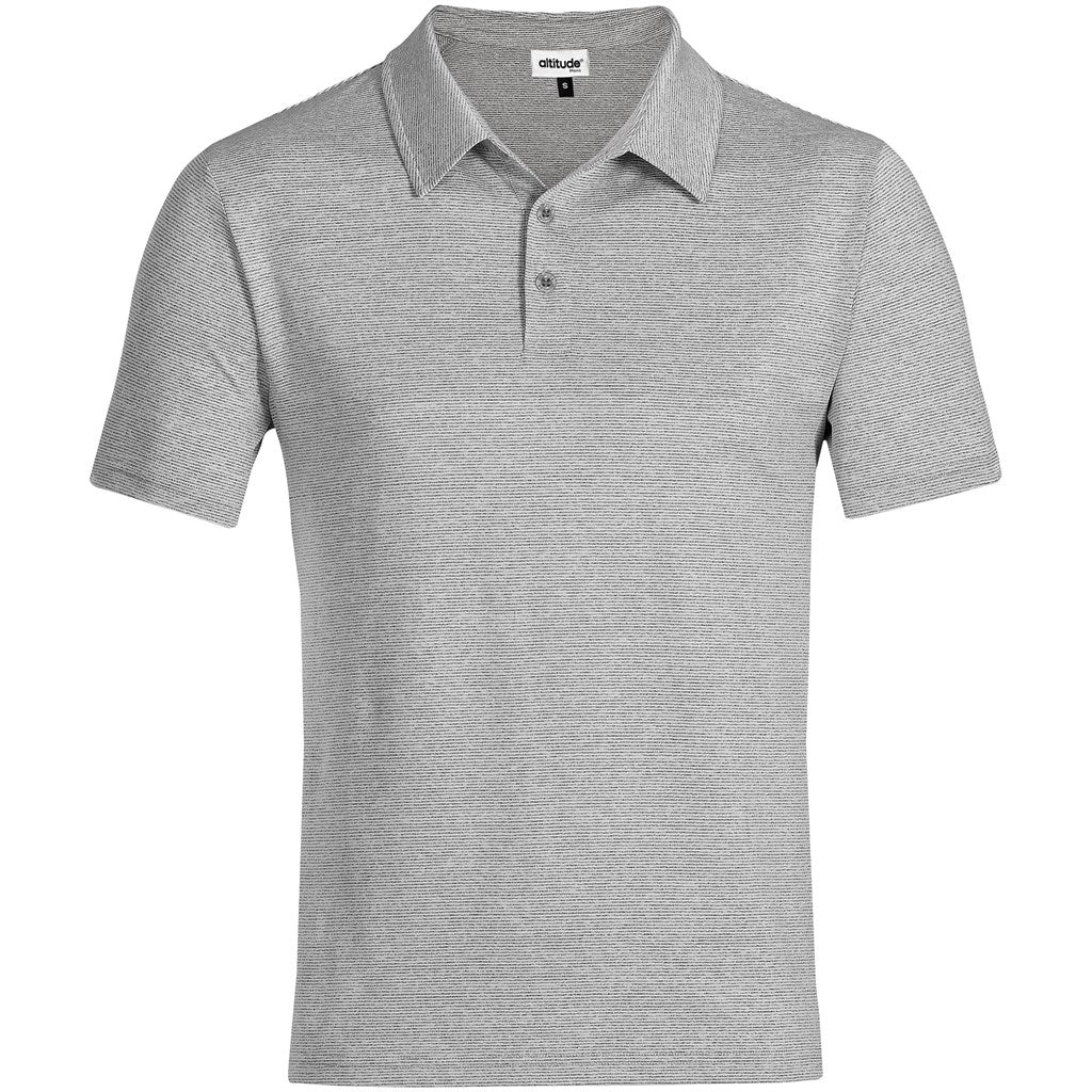 Gray polo shirt on a white background

