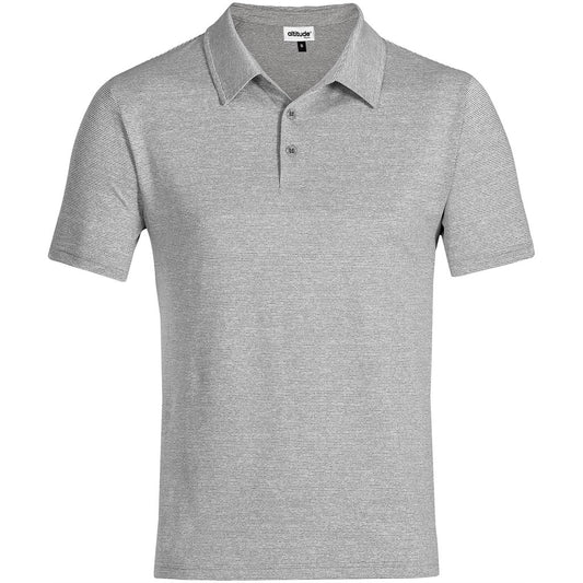 Gray polo shirt on a white background

