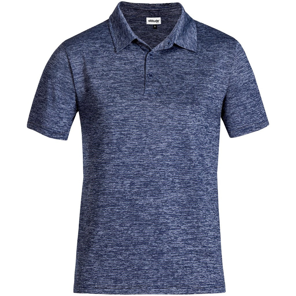 Blue polo shirt on a white background

