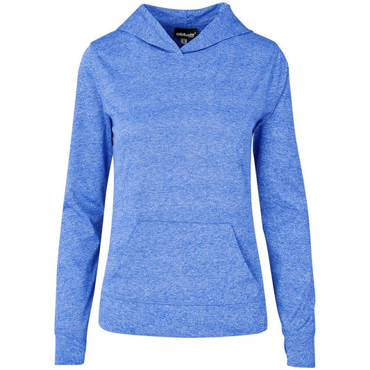 Blue hoodie on a white background

