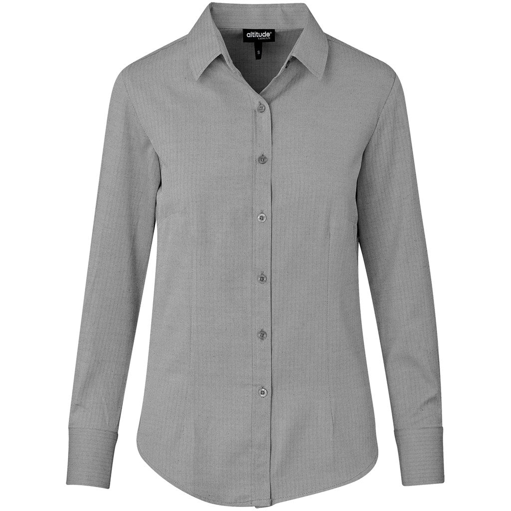 Gray checkered shirt on a white background

