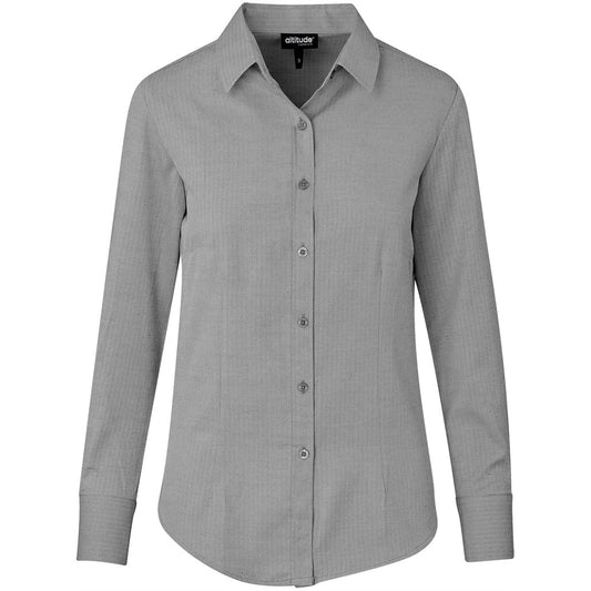Gray checkered shirt on a white background

