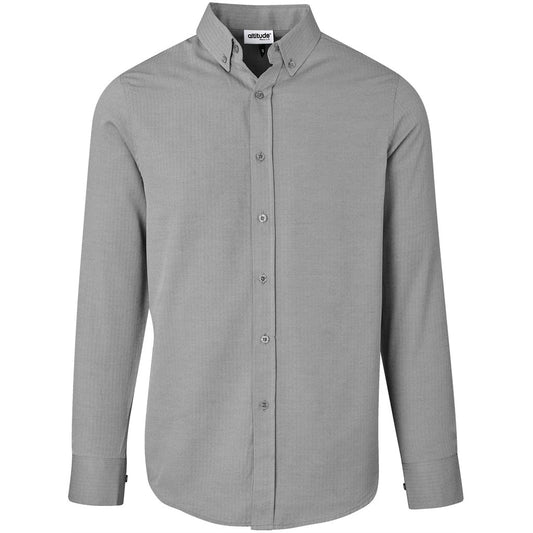 Gray checkered shirt on a white background

