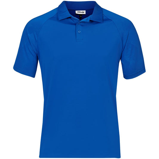 Blue polo shirt on a white background

