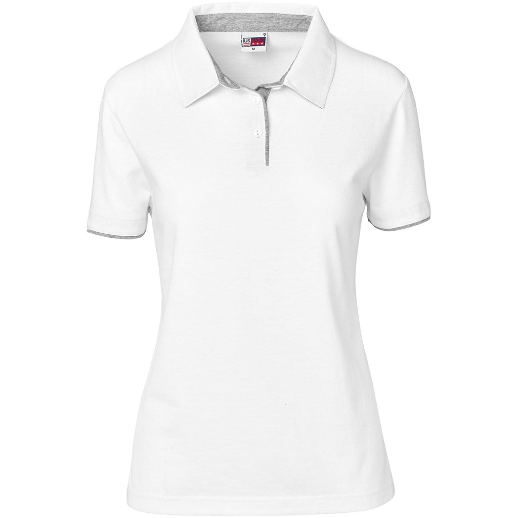 White polo shirt on a white background


