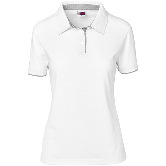 White polo shirt on a white background

