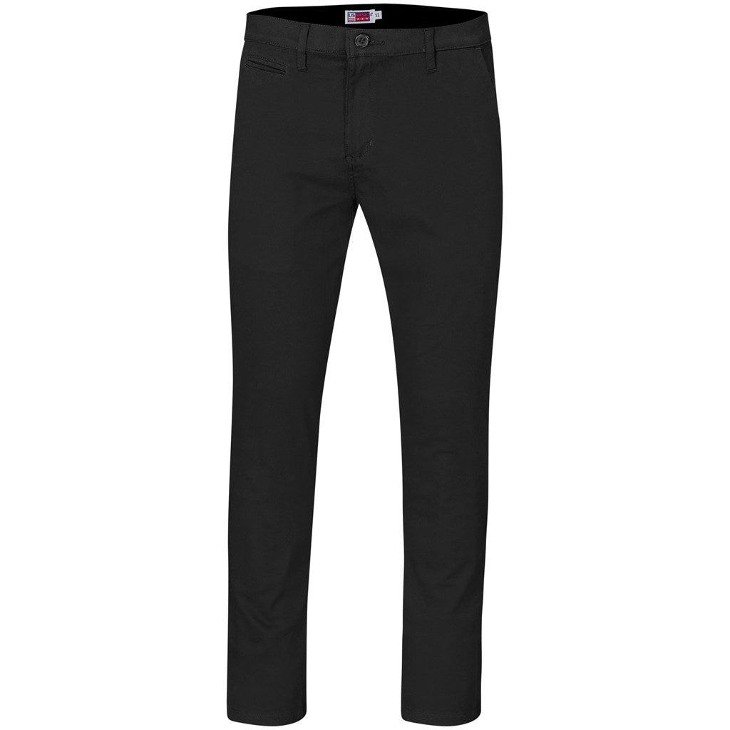 Black pants on a white background

