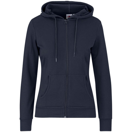 Navy blue hoodie on a white background
