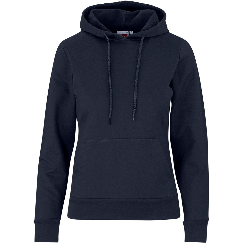 Navy blue hoodie on a white background

