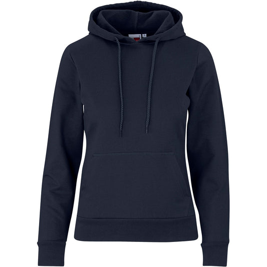 Navy blue hoodie on a white background

