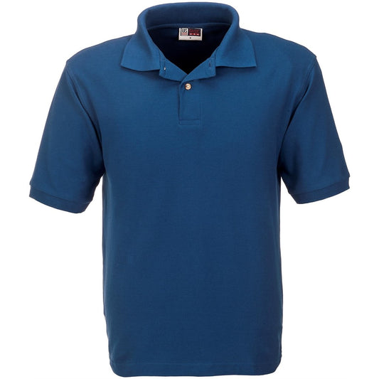 Blue polo shirt on a white background

