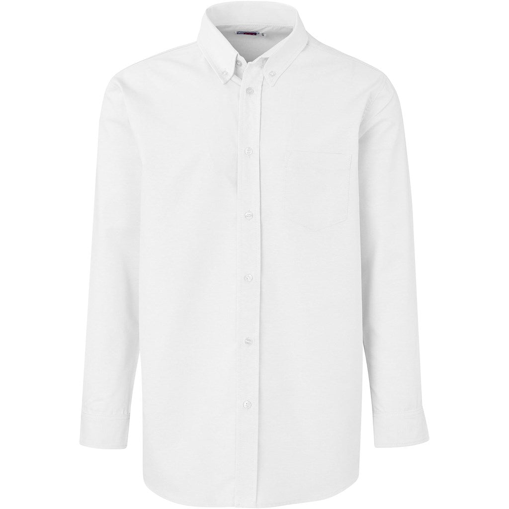 White dress shirt on a white background

