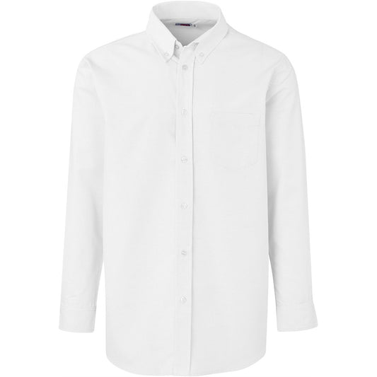 White dress shirt on a white background

