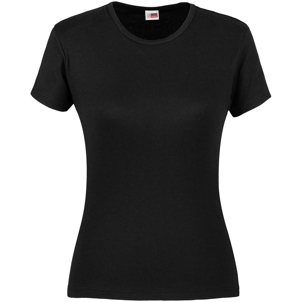 Black t-shirt on a white background

