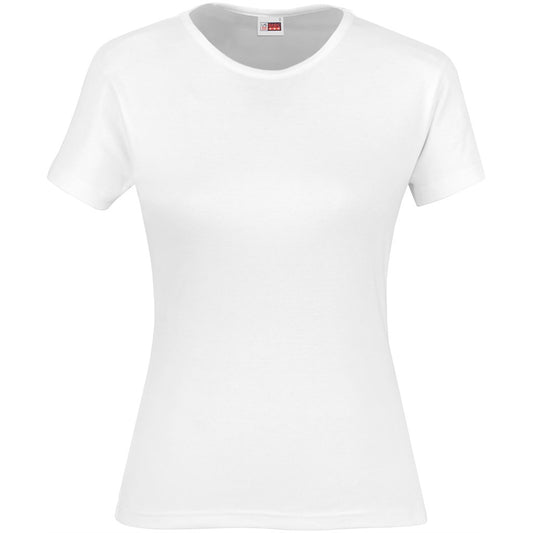 White t-shirt on a white background

