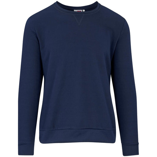 Navy blue sweatshirt on a white background

