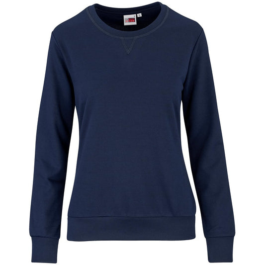 Navy blue sweatshirt on a white background

