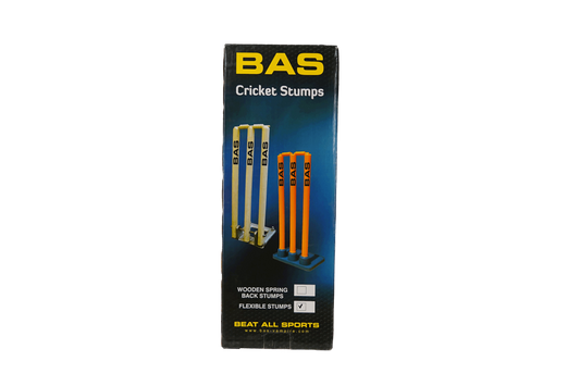 Bas Cricket Flex Stumps+rubber Base
