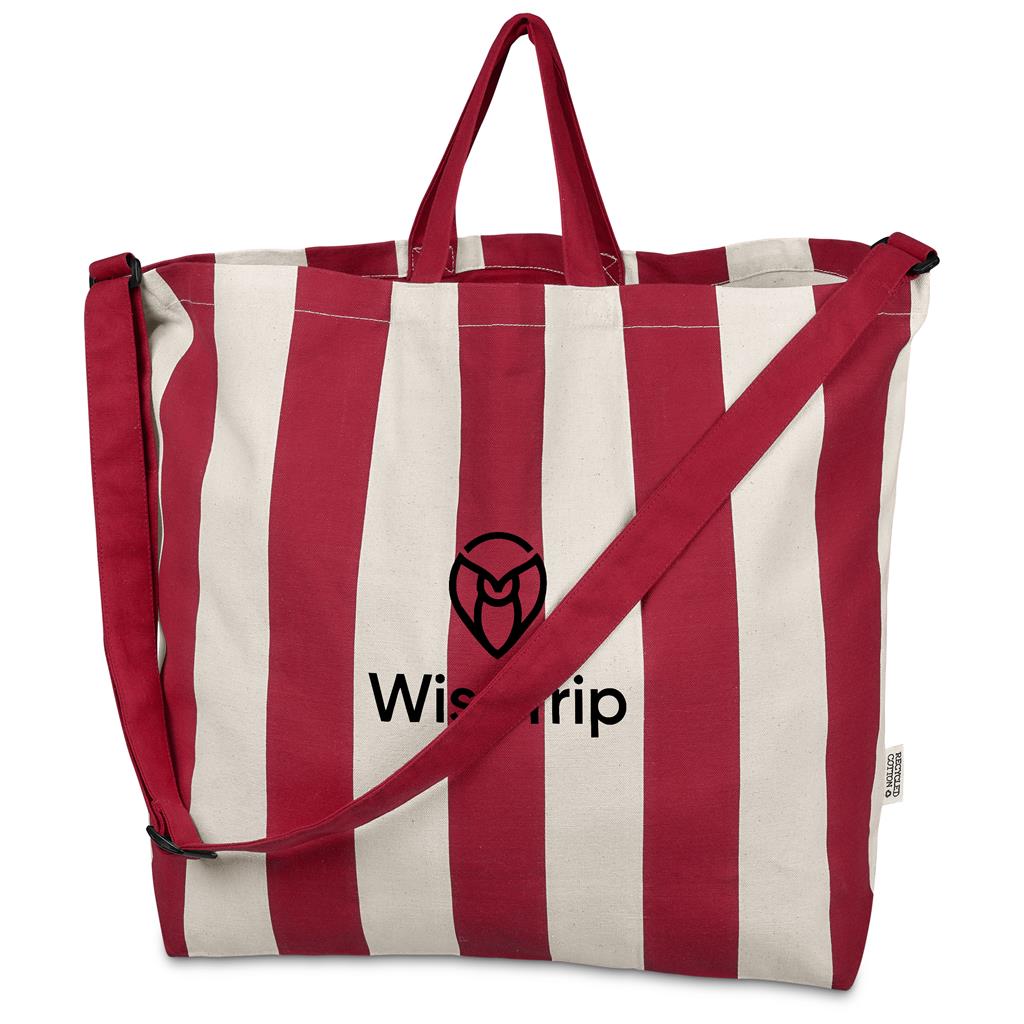 Okiyo Natsuri Recycled Cotton Canvas Large Beach Bag