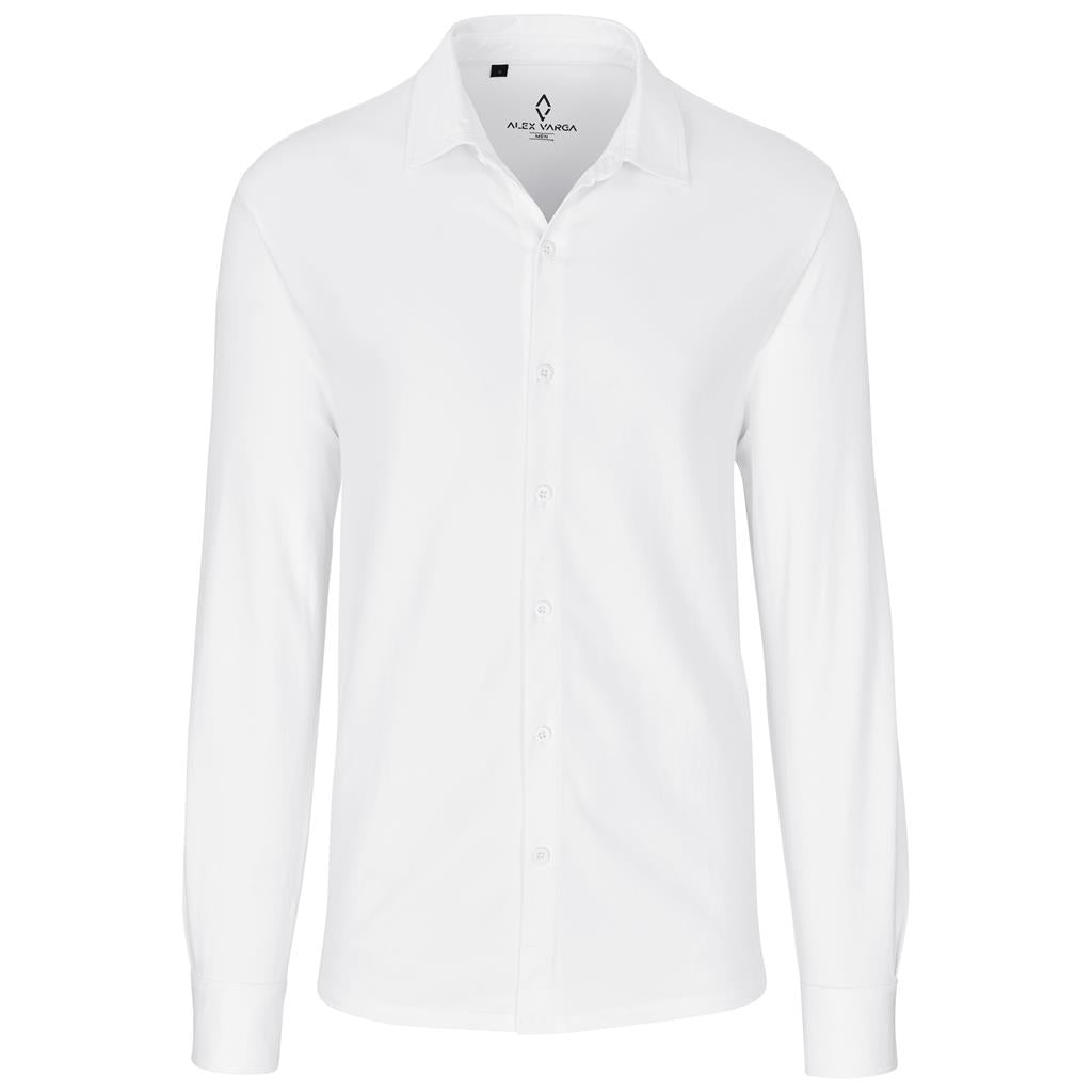 Mens Long Sleeve Alex Varga Cronus Knitted Shirt