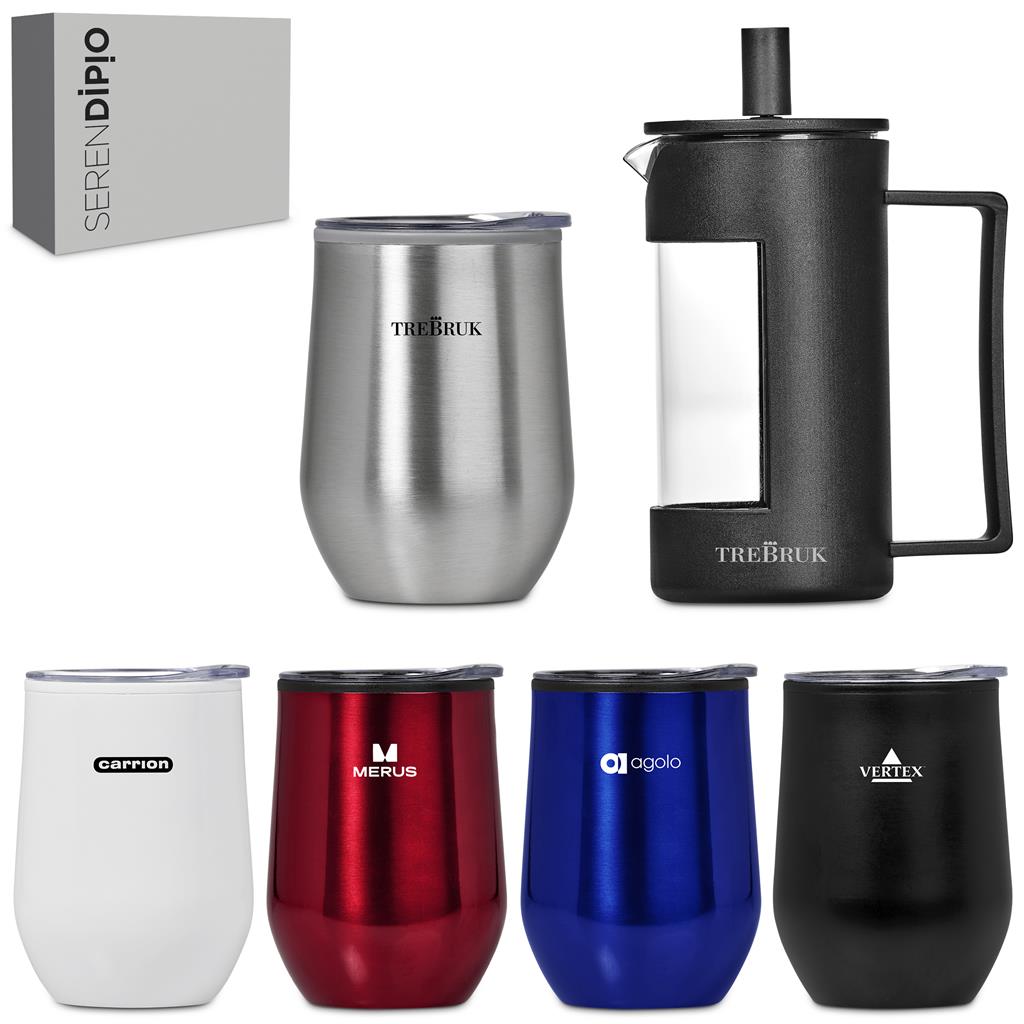 Serendipio Madison Coffee Set - Red