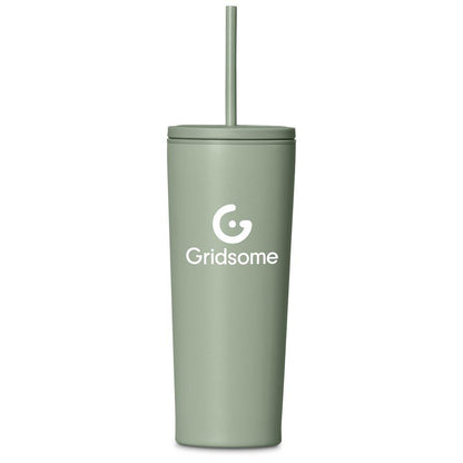 Kooshty Concorde Stainless Steel & Plastic Double-Wall Tumbler & Straw - 720ml