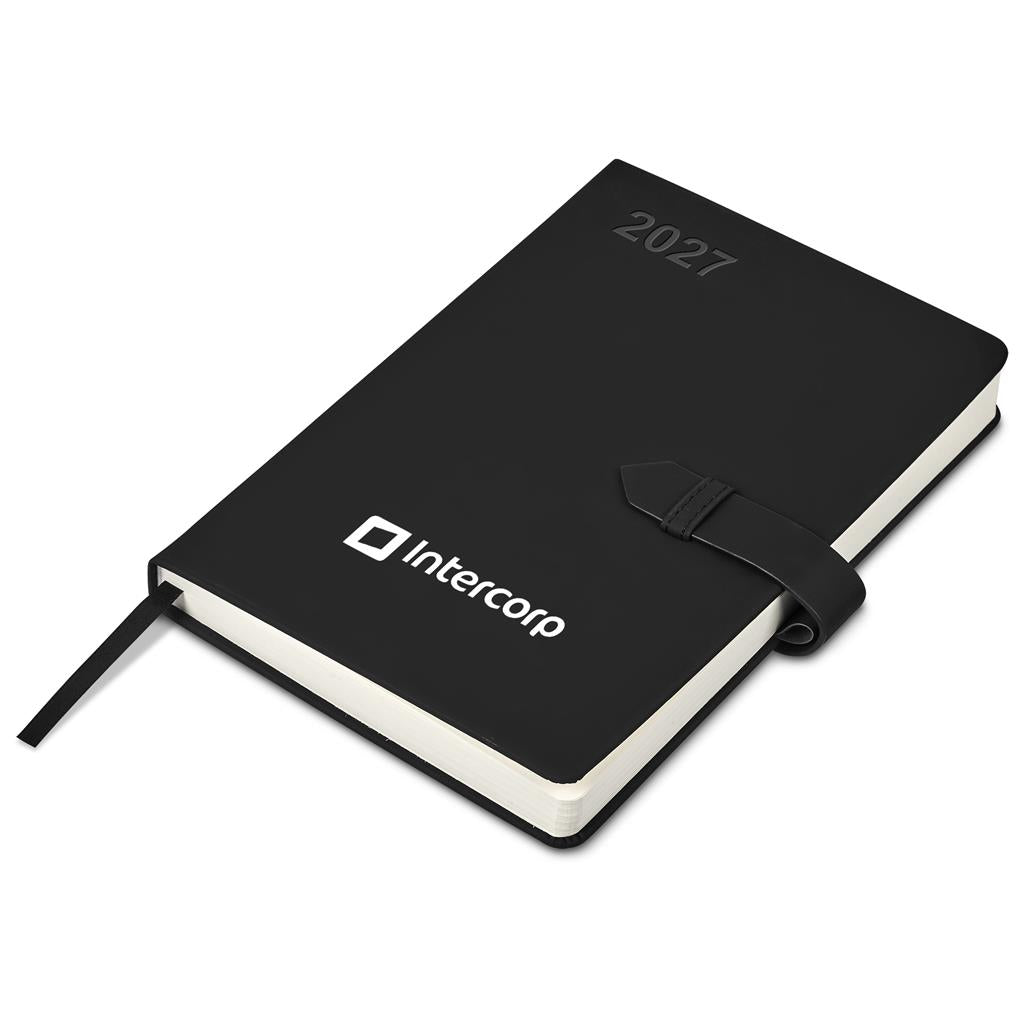Black notebook with 'Smith Crown' logo on a white background

