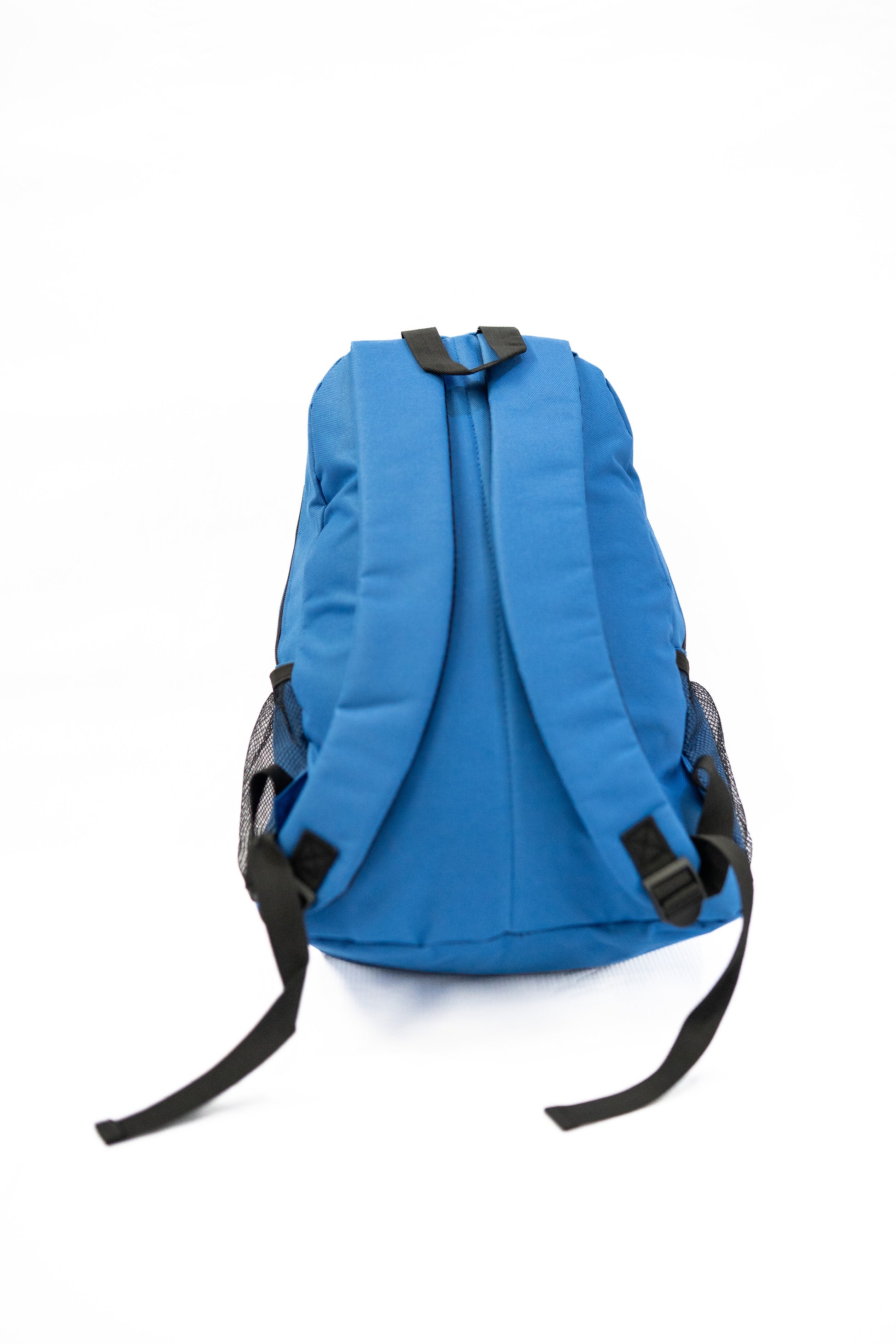Blue backpack on a white background

