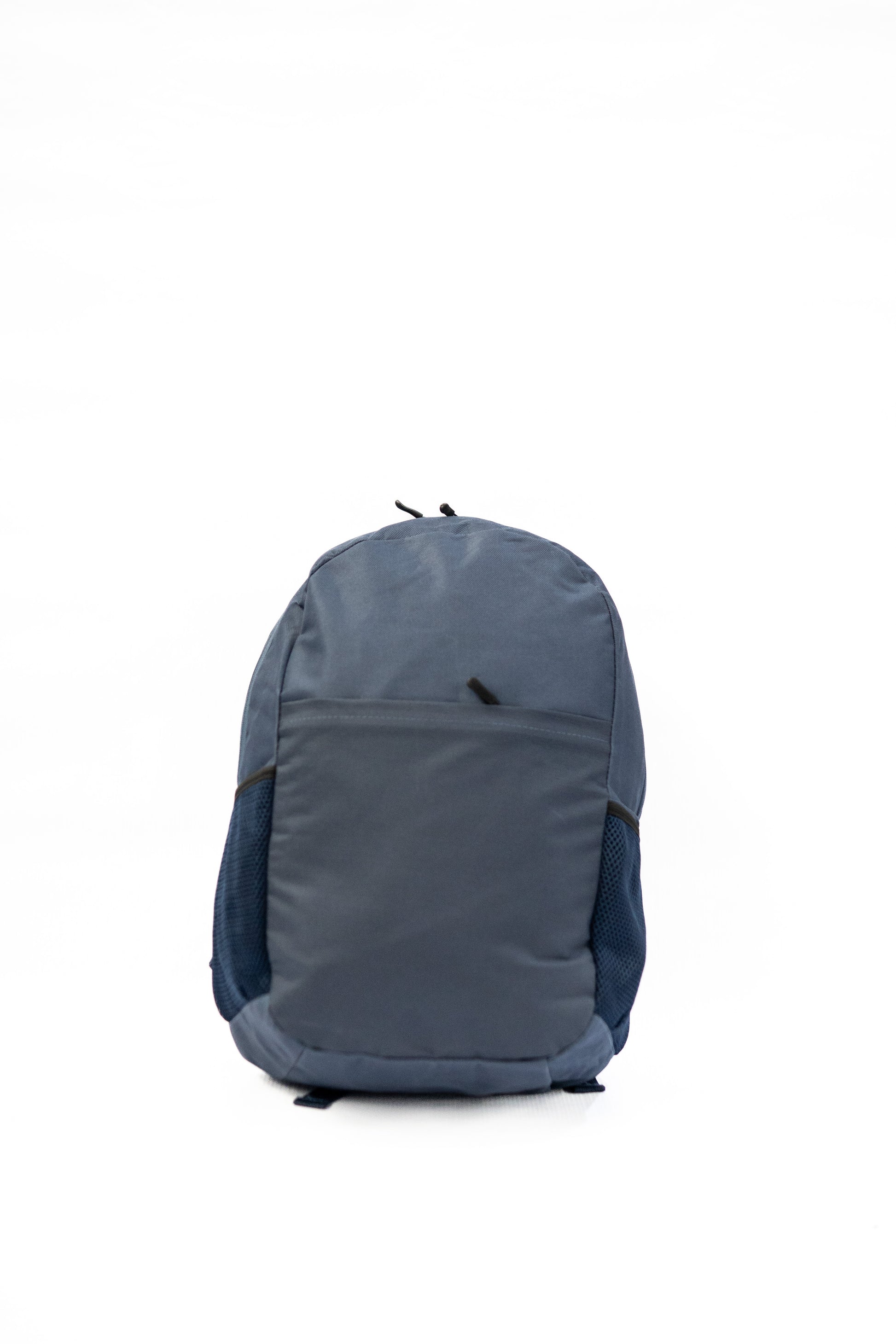 Gray backpack on a white background

