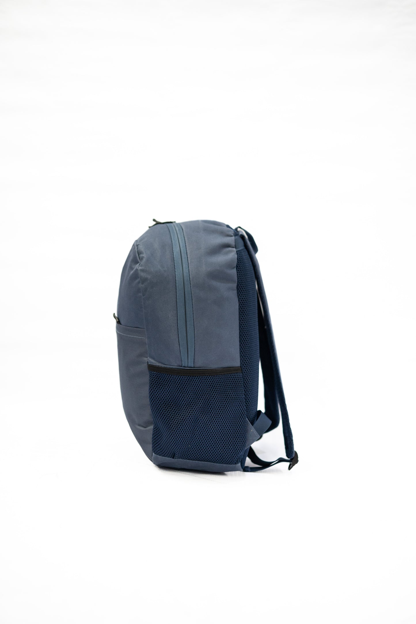 Blue backpack on a white background

