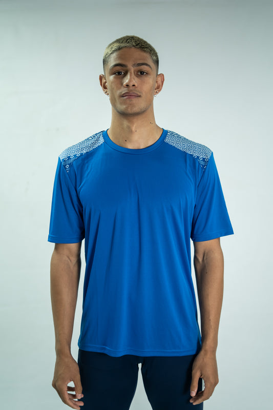 Ethnic Pattern Performance T-Shirt