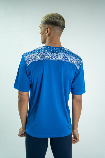 Ethnic Pattern Performance T-Shirt