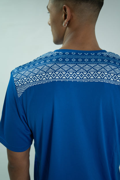 Ethnic Pattern Performance T-Shirt